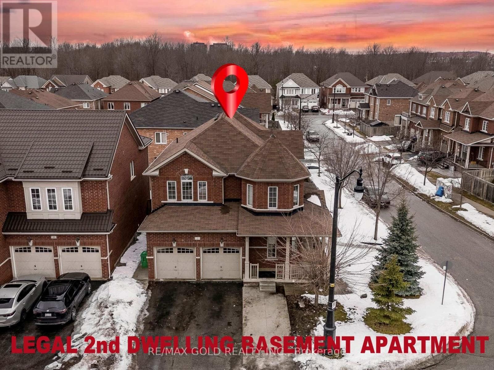 Northwest Brampton 4+2 detached with legal 2-bed basement suite near Mt. Pleasant GO
